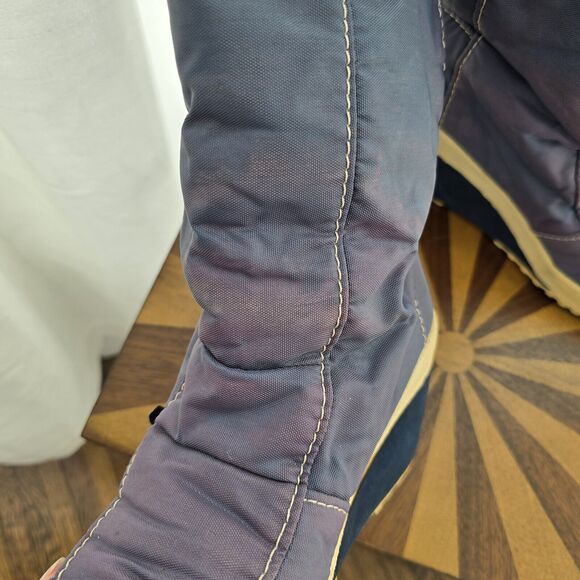 Nordica True Vintage 70s Womens Size 7 Blue Fur Lined Tall Ski Snow Winter Boots - Picture 10 of 16